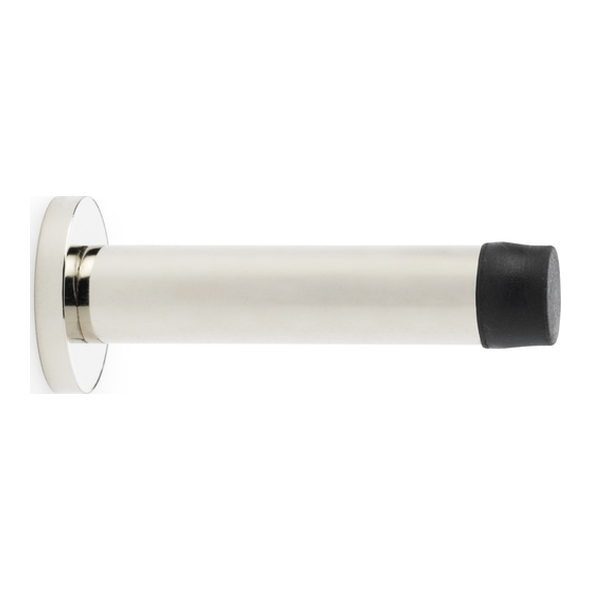 AW616PN • Polished Nickel • Alexander & Wilks Cylinder Projection Door Stop on Rose